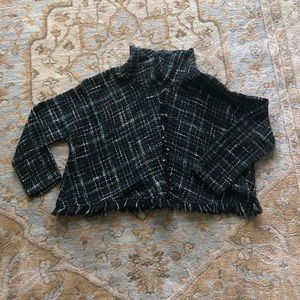 Zara Tweed Cropped Sweater